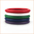 5 Rainbow Silicone Cock Ring Set